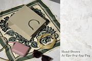 Woodland Botanica Scarf, an Object Graphic by ilustrinna (Thumbnail 2 of 7)
