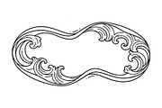 Vintage Wave Ornament Frame Bundle, an Illustration by Designer_Momina (Thumbnail 43 of 51)