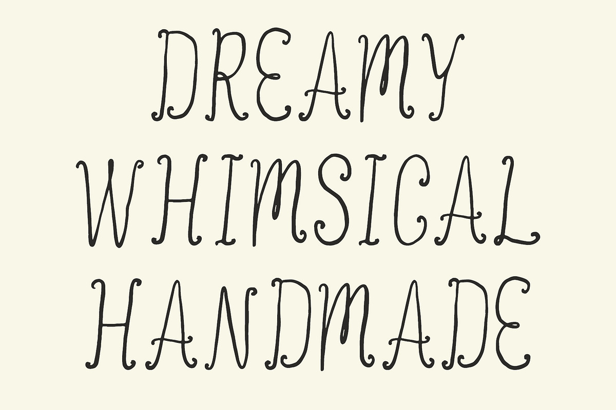 Fairyline - Dreamy Handmade Typeface, a Handwritten Font by BilberryCreates (Photo 4 of 11)