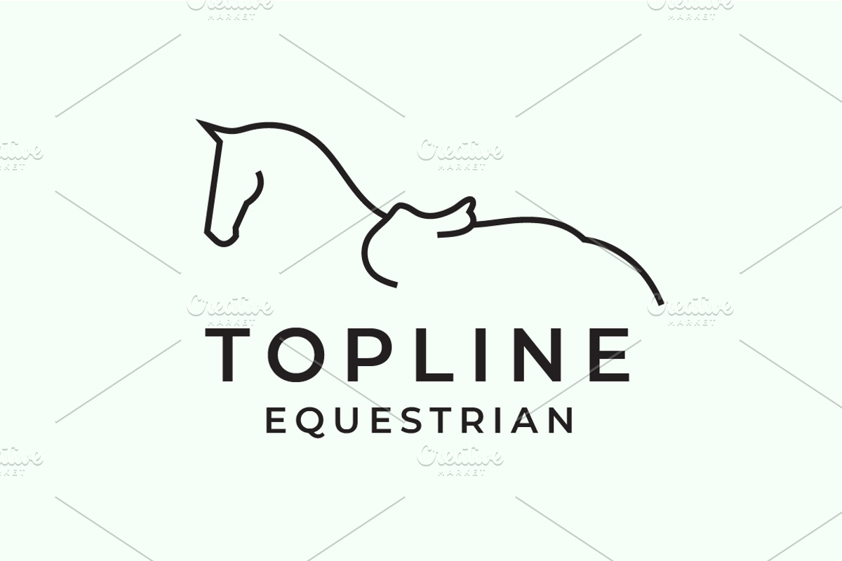Horse Topline Equestrian Logo, a Branding & Logo Template by Leah Suzanne (Photo 2 of 2)