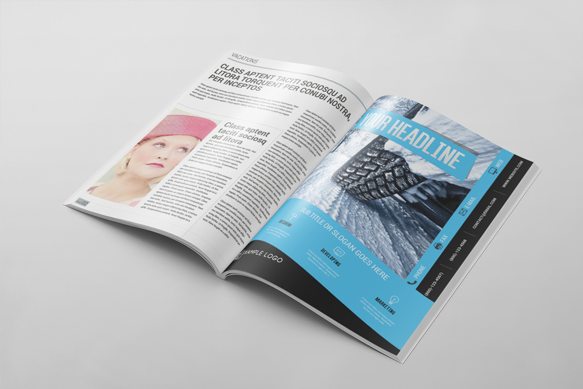 Magazine Template 55, a Magazine Template by pmvch (Photo 6 of 10)