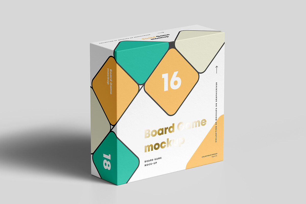 Board Game Mock-up, a Merchandise Mockup by Yogurt86 (Photo 7 of 8)