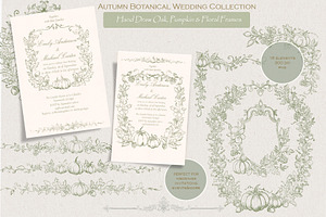 Autumn Botanical Sage Green Set