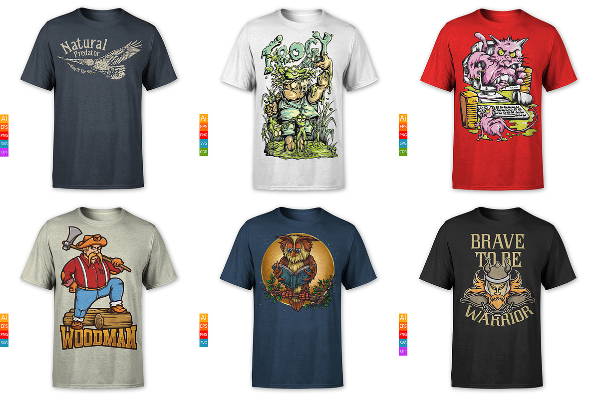 100 T-Shirt and Merchandise Graphics, an Animal Illustration by TSV Art Collective (Photo 11 of 23)