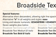 Broadside Text, a Sans Serif Font by Device (Thumbnail 2 of 6)