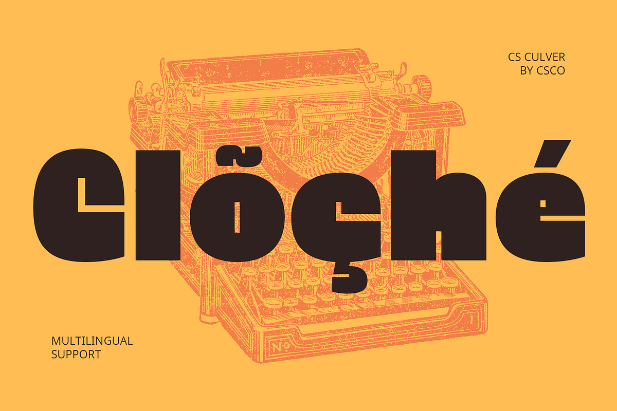 CS Culver – Bold Font, a Sans Serif Font by Craft Supply Co. (Photo 5 of 8)