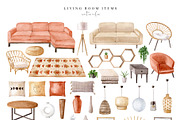 Bohemian House Watercolor Set, an Animal Illustration by Natalia Fedorova (Thumbnail 4 of 21)