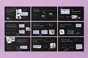 Black Financial Plan Google Slide, a Presentation Template by graphicook (Thumbnail 3 of 4)