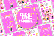 Colorful Business Card Template, a Business Card Template by SunshineStudioBoutique (Thumbnail 2 of 9)