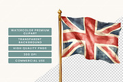 Watercolor London Vibes Clipart, an Object Illustration by BusyDaydesign (Thumbnail 7 of 9)