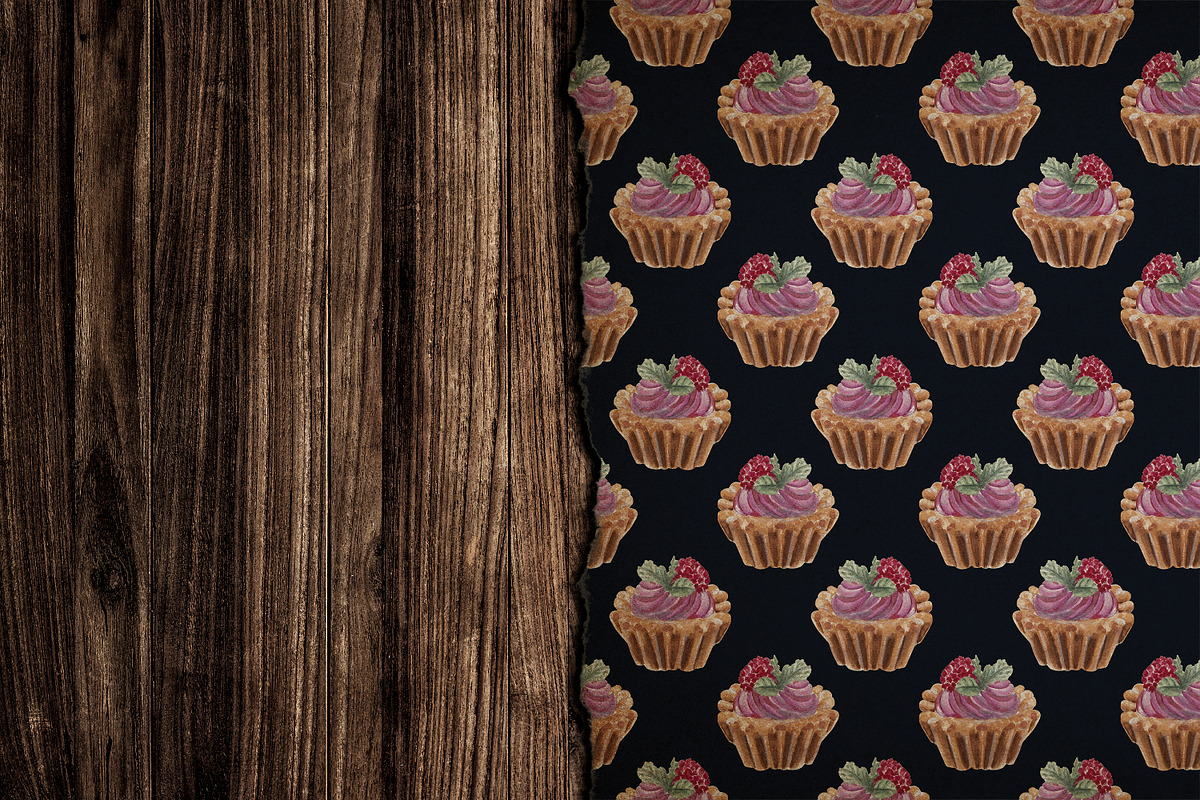 Sweets & desserts clipart & patterns, a Food Illustration by Visual Animal (Photo 12 of 21)
