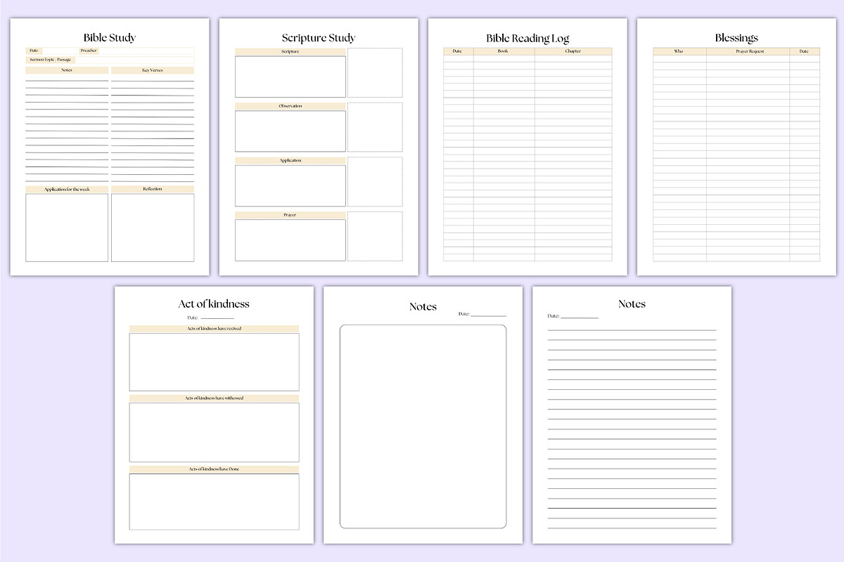 2025 Gratitude & Prayer Journal Kdp, a Stationery Template by Mustafiz (Photo 6 of 6)