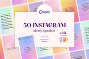 Canva Instagram story quotes, a Social Media Template by Alice Store (Thumbnail 1 of 7)