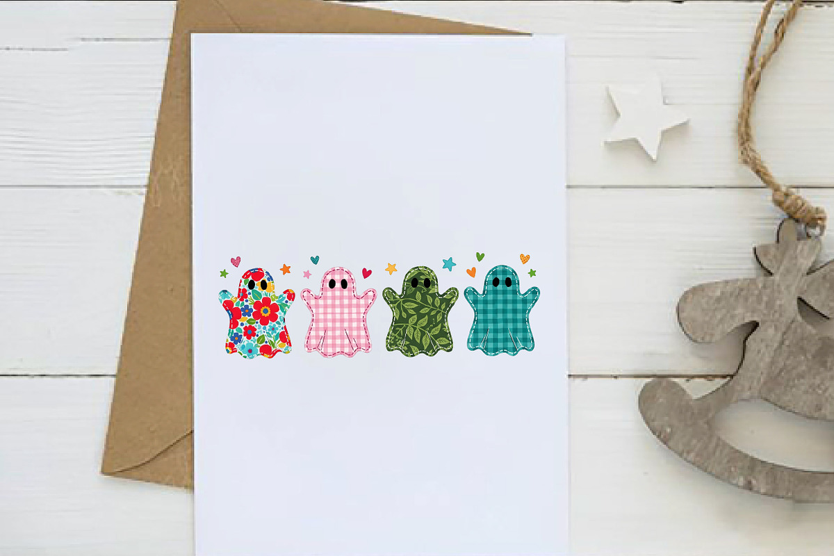 Preppy Spooky Season Floral Ghost, an Illustration by Dream Creation (Photo 2 of 5)