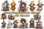 Scary Cute Creatures Clipart, a Person Illustration by vivastarkids (Thumbnail 1 of 4)
