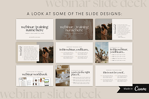 Webinar Slide Deck Canva Templates