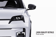 Retro Electric Hatchback Mockup Set, an Advertising Mockup by Halal Graphic Studio (Thumbnail 3 of 16)