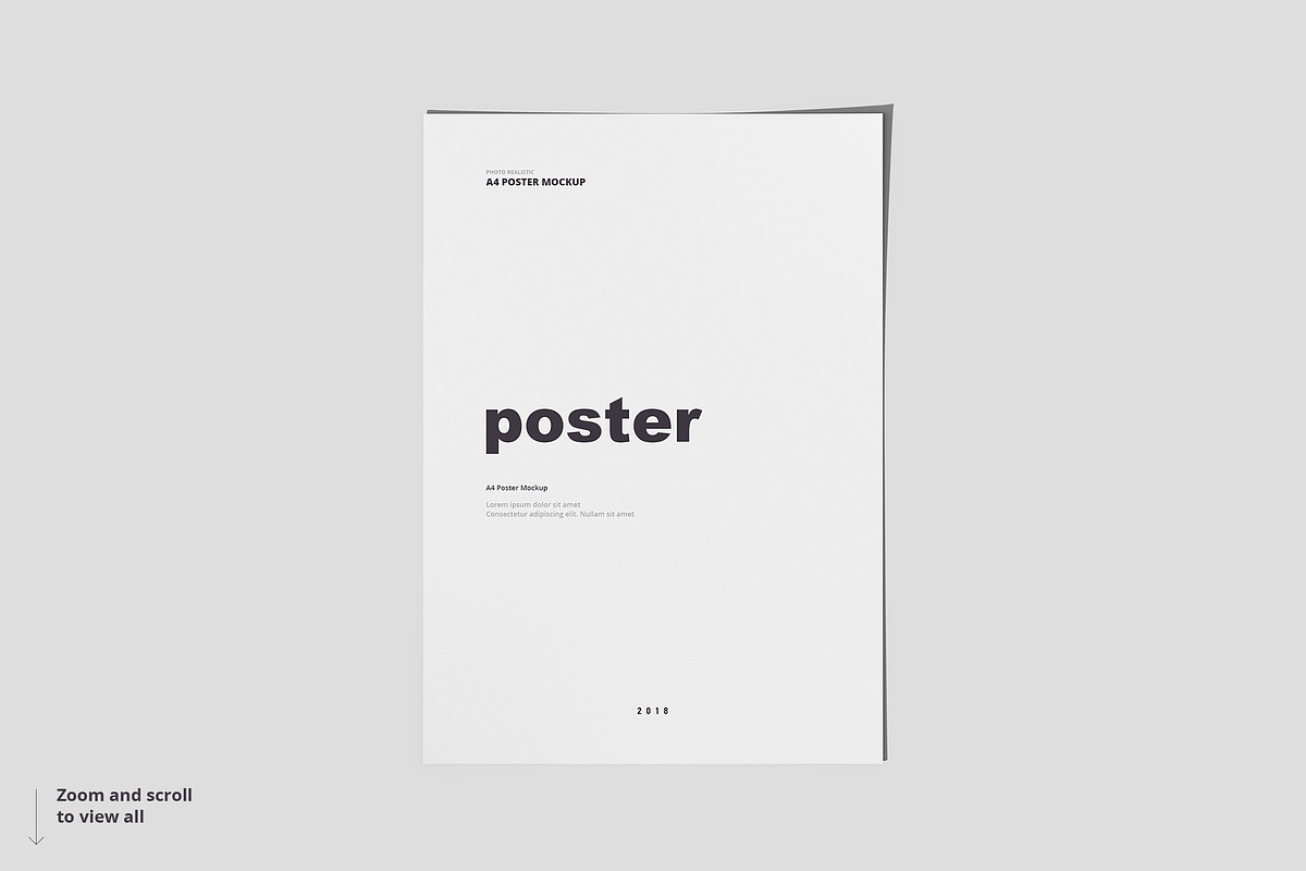 Poster / Flyer Mockups, a Books & Magazine Mockup by WebAndCat (Photo 3 of 21)