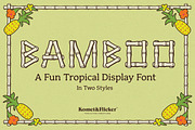 Bamboo - A Fun Tropical Display Font, a Sans Serif Font by Komet & Flicker (Thumbnail 1 of 9)