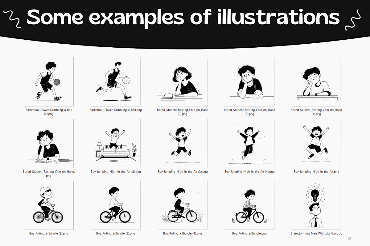 450 Notion Style People Illustration, a Person Illustration by DaisyStudio (Photo 2 of 10)