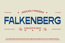 Falkenberg – Vintage Rough Display