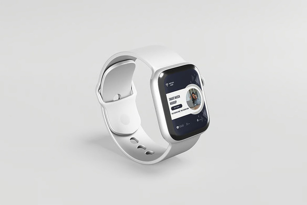Smartwatch Mockup, a Wearable Device Mockup by zpackcreative (Photo 3 of 5)