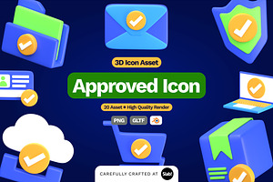 3D Approved Icon