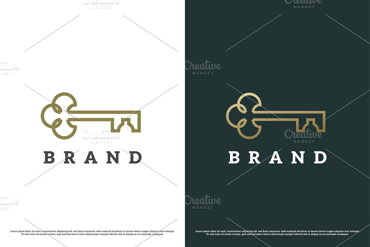 Clover Key Logo Design Illustration, a Branding & Logo Template by Morvana Crew