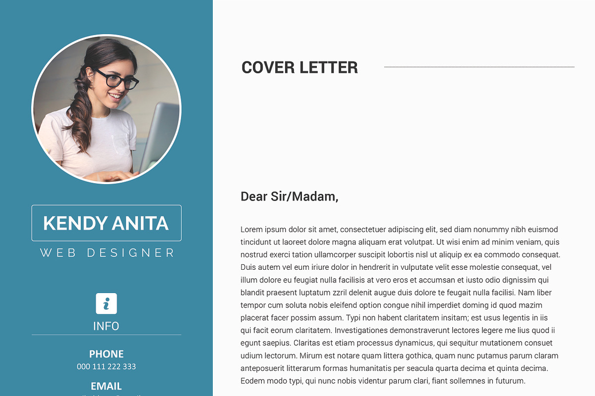 Clean CV / Resume PSD Template, a Resume Template by ARP Creation (Photo 7 of 11)
