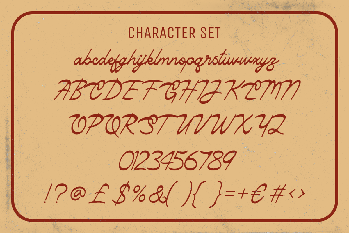 Nostalique Script Retro Script Font, a Font by PutraCetol Studio (Photo 5 of 5)
