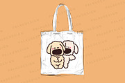 Cute Kawaii Dogs Couples Love, an Animal Illustration by Palau (Thumbnail 3 of 12)