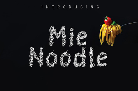 Mie Noodle | Noodle Like Font