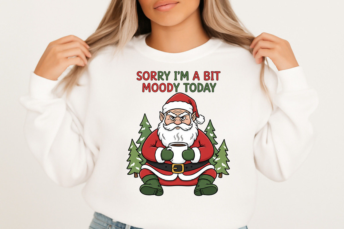 Sorry Im a Bit Moody Today,Christmas, an Illustration by Designking (Photo 1 of 5)