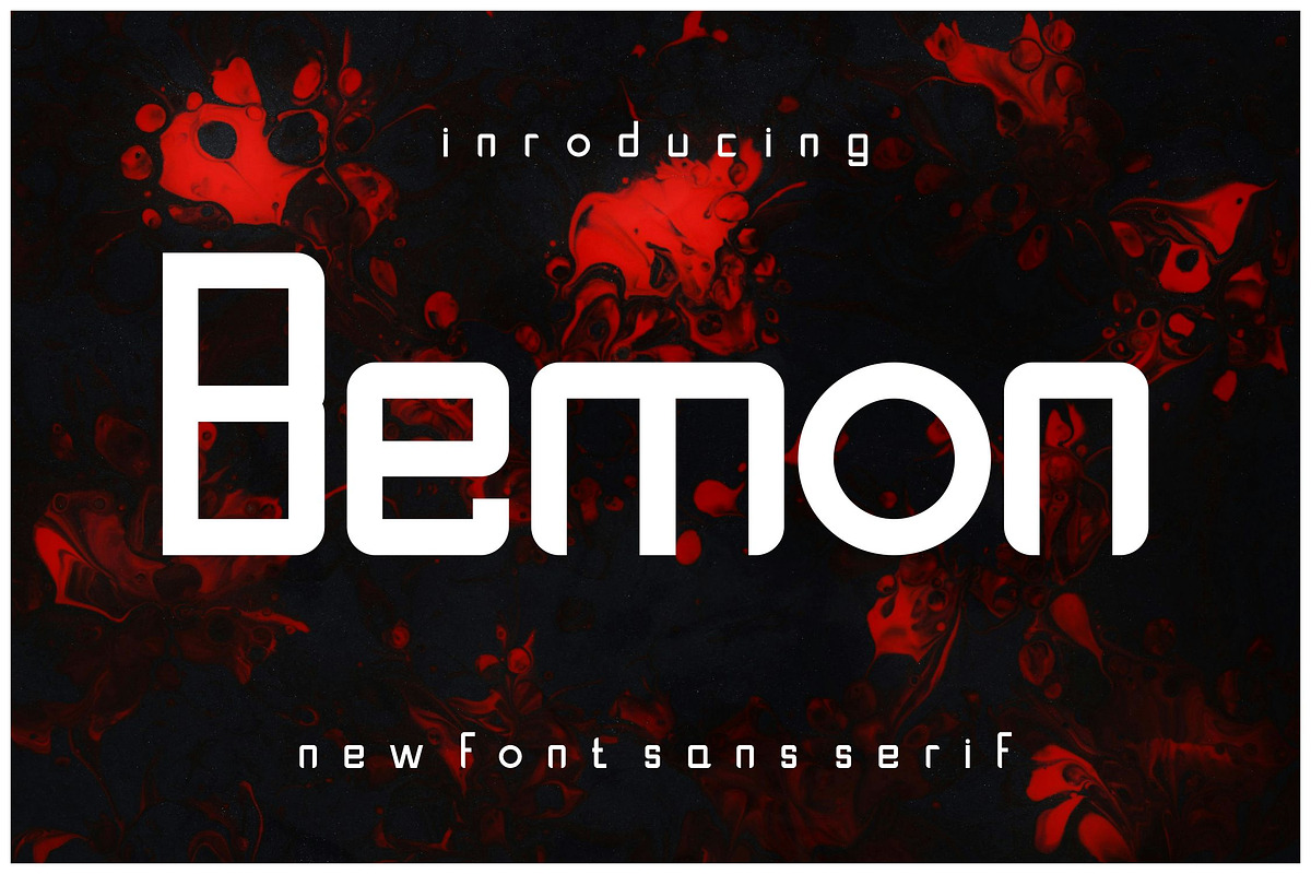 Bemon, a Sans Serif Font by riotama85 (Photo 1 of 5)