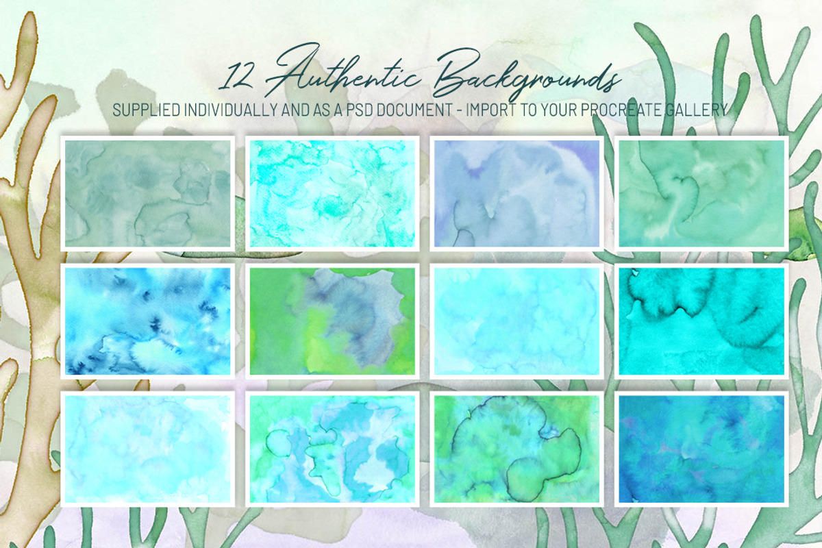 Underwater Sea World Watercolour, a Brushes & More by DeloresArt (Photo 7 of 13)