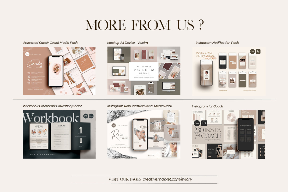 PS & CANVA Carlota - Social Media, a Social Media Template by Eviory (Photo 15 of 15)