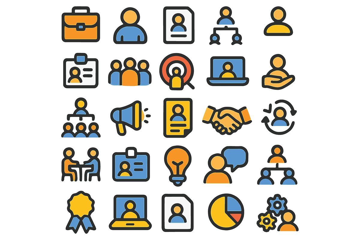 Business People Icon Pack, an Object Graphic by nikagraphic
