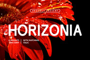 Horizonia - Sans Serif Font, a Serif Font by Pikgura (Thumbnail 1 of 6)