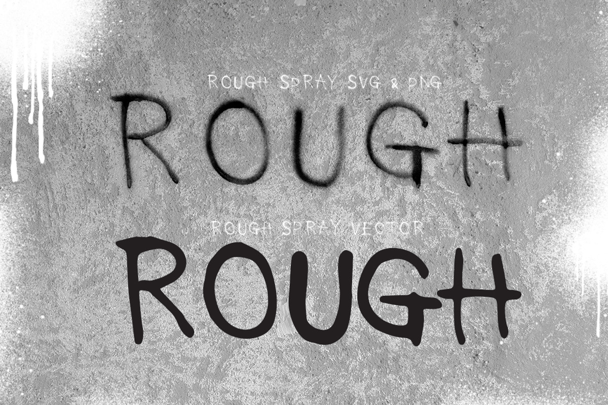 Rough Spray SVG typeface, a Handwritten Font by tomatstudio (Photo 9 of 9)