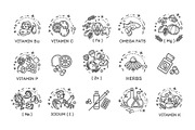 Groups of healthy fruit, Vegetables, a Food Illustration by Tettygreen (Thumbnail 3 of 3)