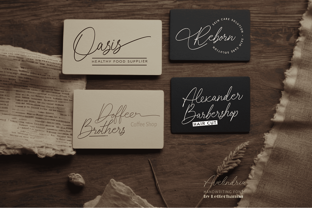Avelindria Font, a Handwritten Font by Letterhanna Studio (Photo 3 of 19)