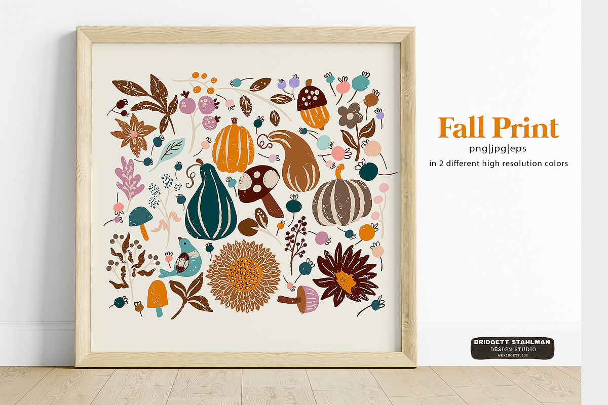 It's Fall Y'all Autumn Pumpkin Love, a Graphic by Bridgett Stahlman Design (Photo 2 of 6)