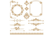 Vintage vector Set. Floral elements, a Decorative Illustration by RODINA (Thumbnail 1 of 3)