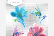 Watercolor Swirl Elements, a Decorative Illustration by Marina Grau (Thumbnail 2 of 3)