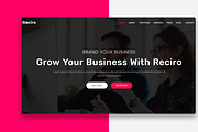 Reciro - Modern & Creative Agency, a Bootstrap Template by Restart Technology Shop (Thumbnail 1 of 2)