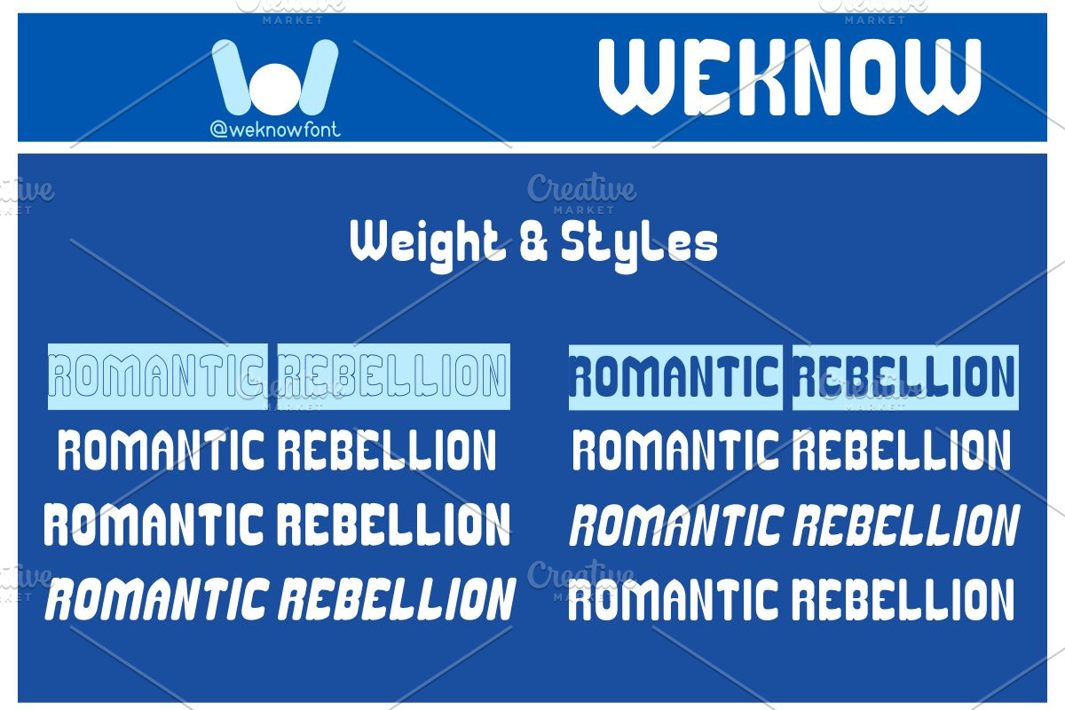 Romantic Rebellion font, a Font by weknow (Photo 7 of 8)