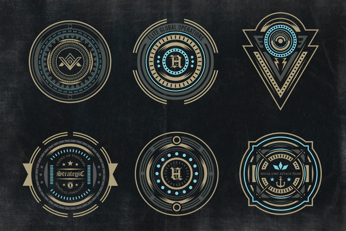 Secret Society Badges 3, an Object Graphic by TSV Creative (Photo 4 of 5)