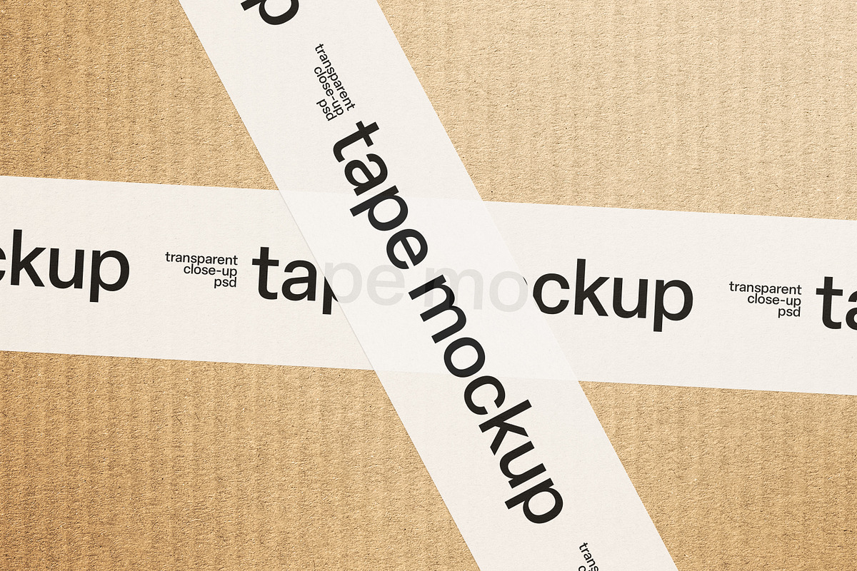 Packaging Box Tape Mockup, a Product Mockup by sagesmask.com