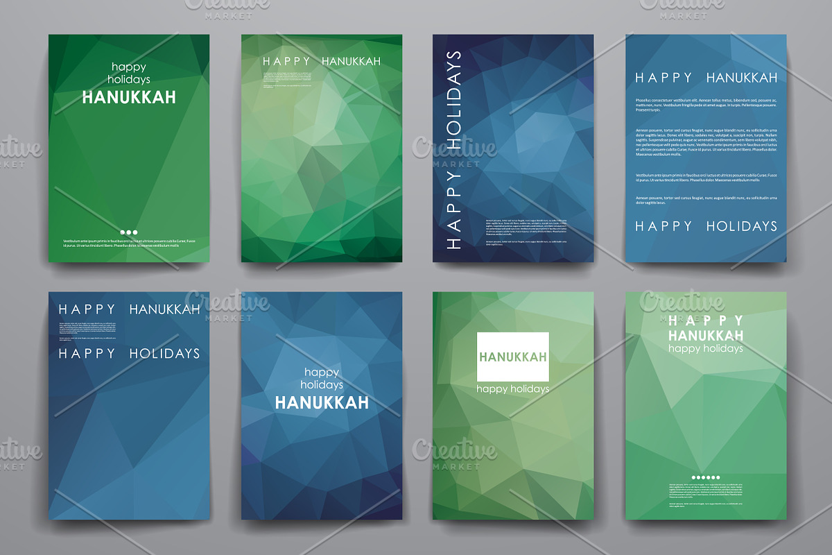 Hanukkah Set Of Brochure Templates, a Brochure Template by Palau (Photo 3 of 5)