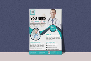 Professional Medical Care Flyer, a Flyer Template by BrandlyTemplate